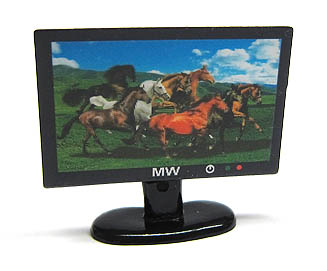 TV-Monitor mit Pferdebild